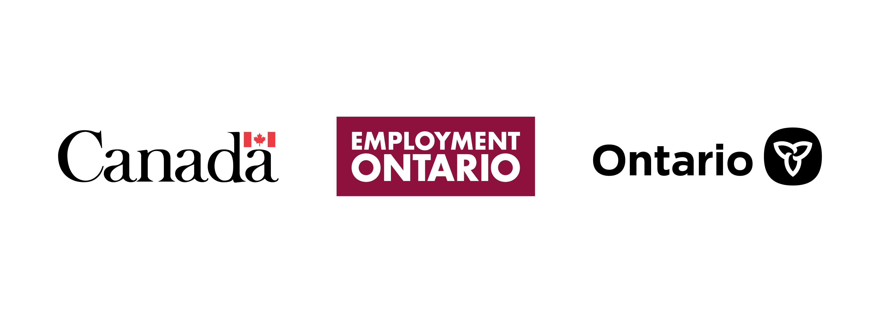 Canada, Employment Ontario, and Ontario logos